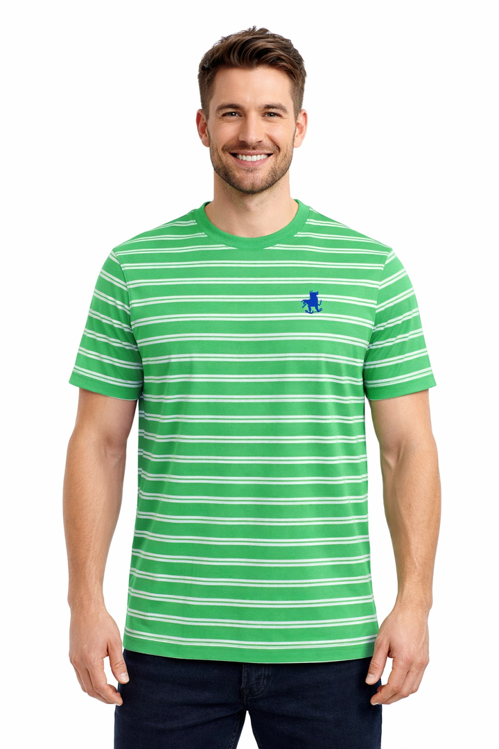 Men’s Striped Round Neck T-Shirt