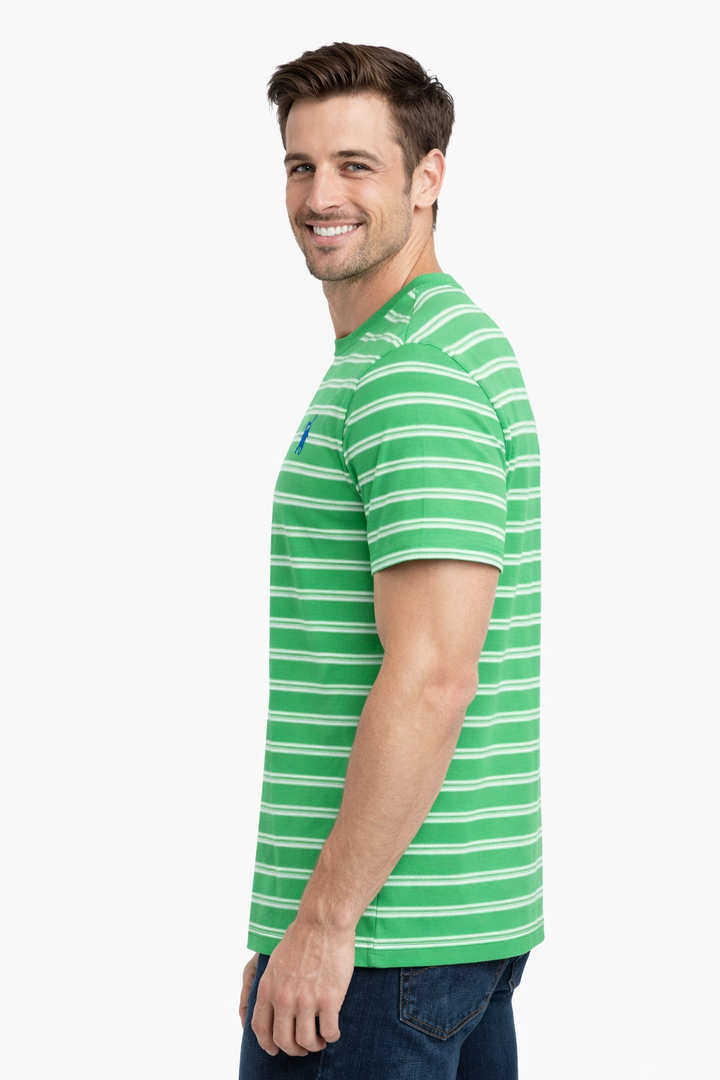 Men’s Striped Round Neck T-Shirt