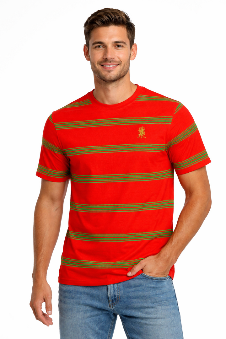 Men’s Striped Round Neck T-Shirt