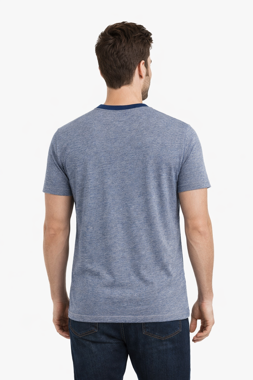 Men’s Solid Henley Neck T-Shirt