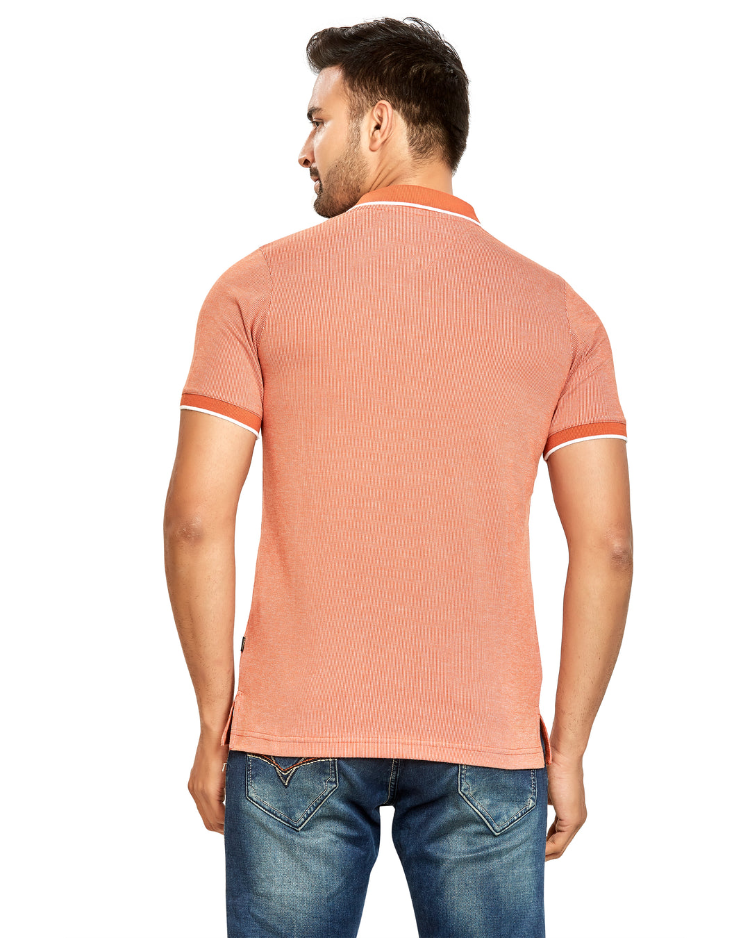 Men’s Contrast Collar Polo T-Shirt