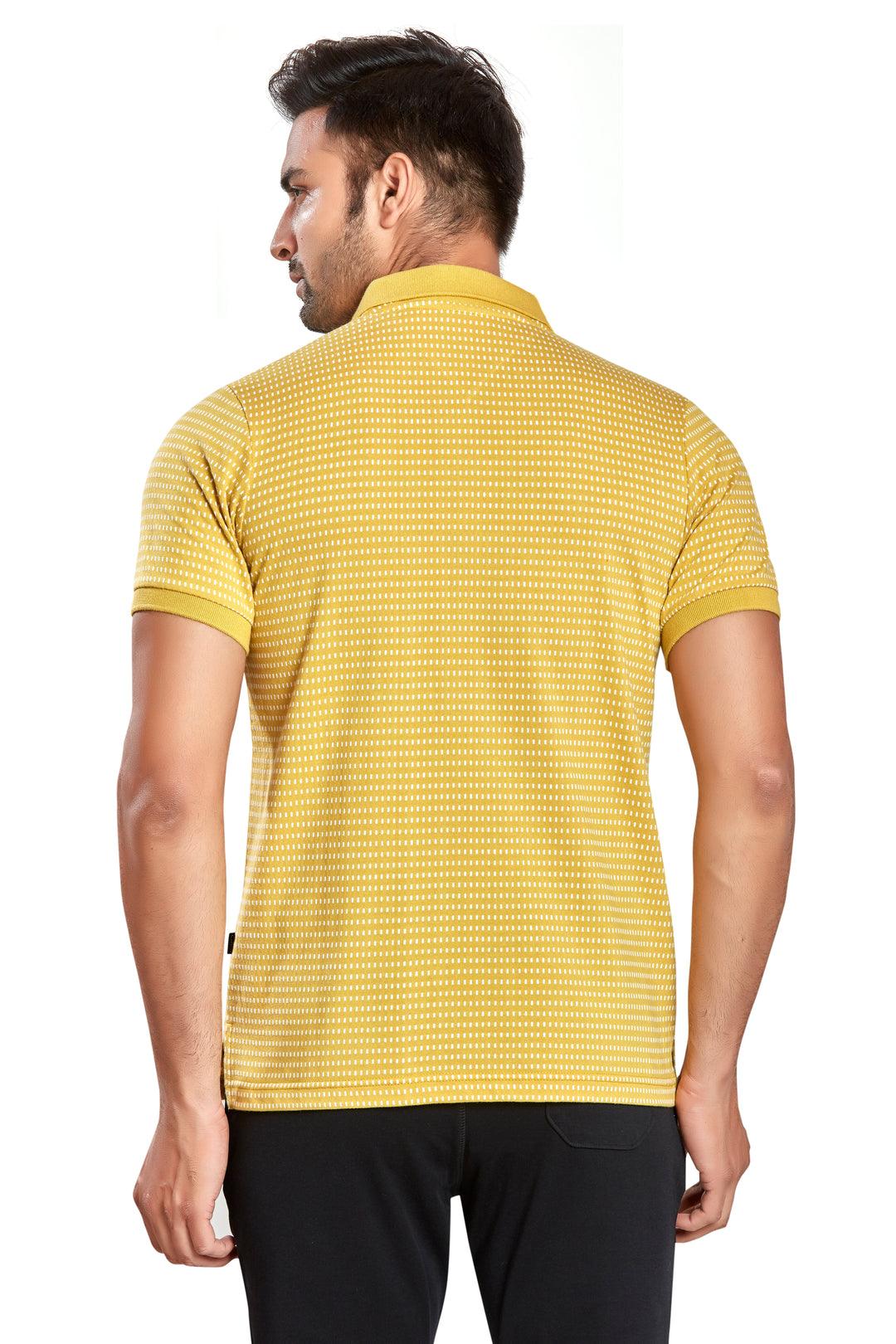 Men's Jacquard Polo T-Shirt with Pocket