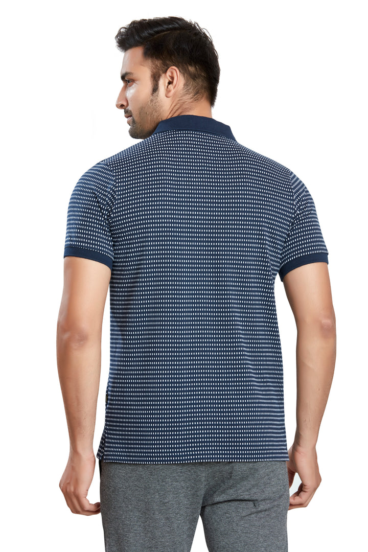 Men's Jacquard Polo T-Shirt with Pocket