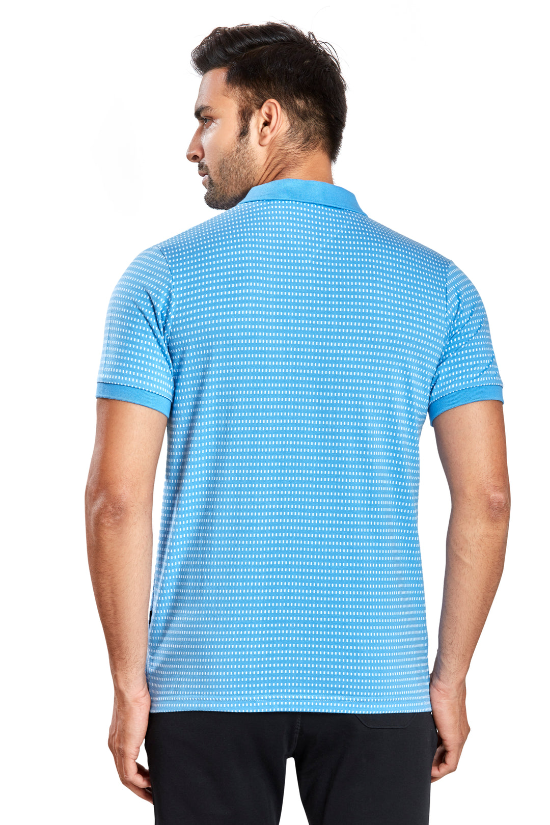 Men's Jacquard Polo T-Shirt with Pocket