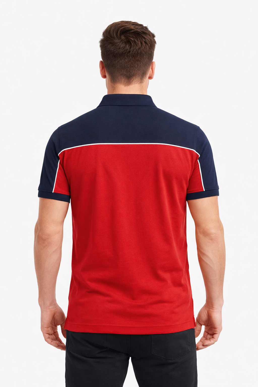 Men’s Polo With Cut and Sew