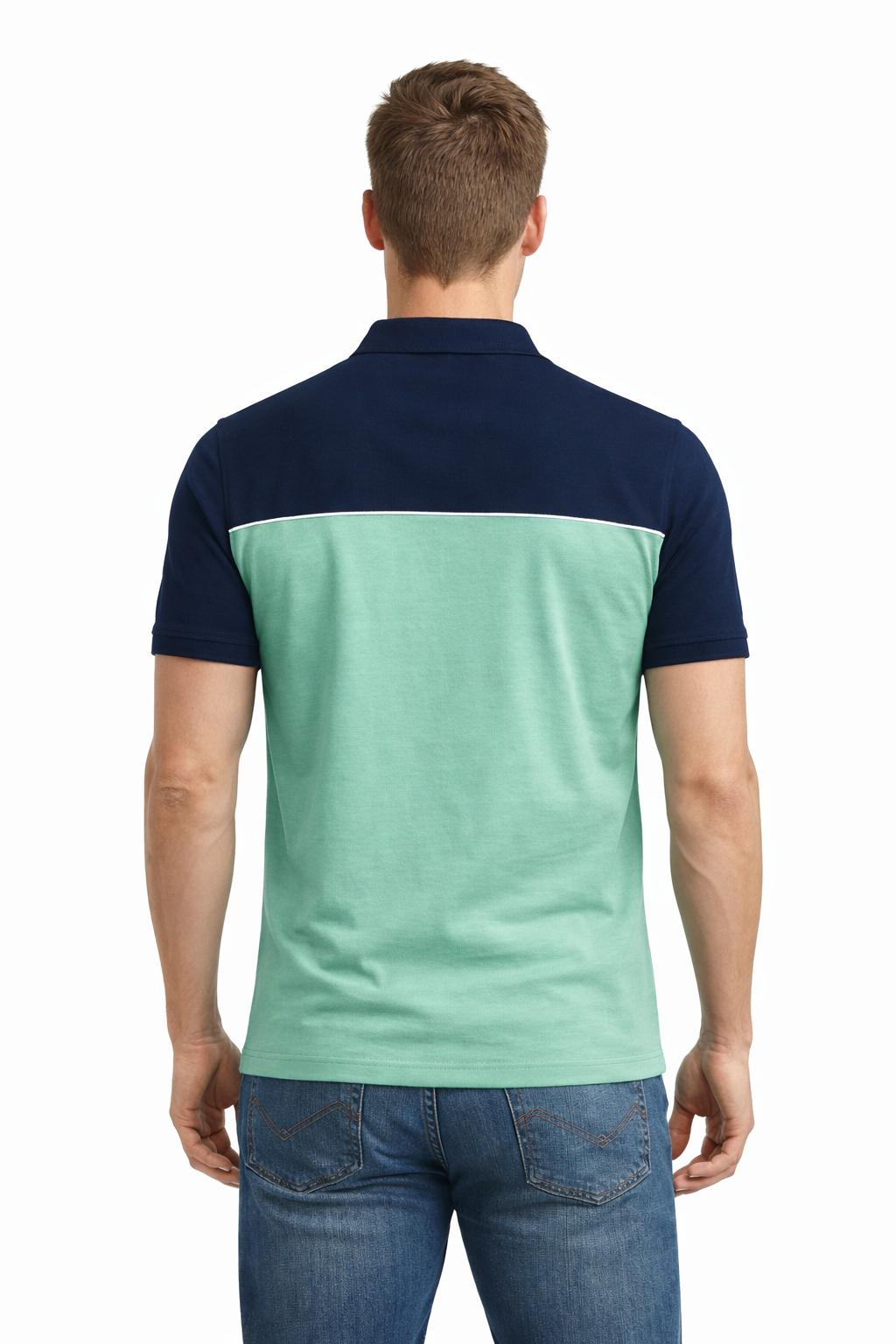 Men’s Polo With Cut and Sew