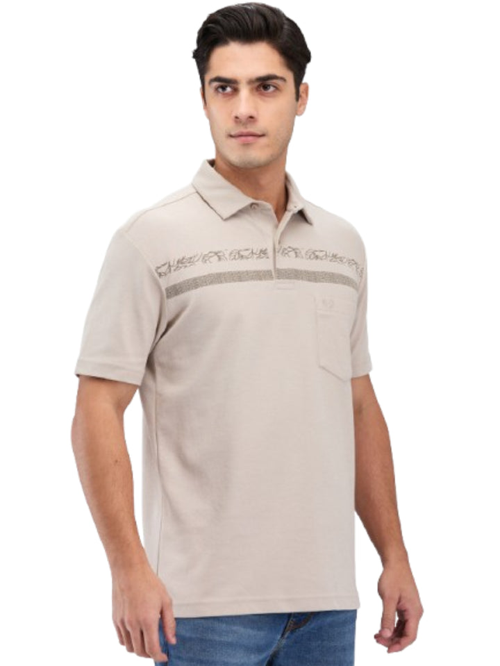 Men's DRI-EASE Printed Short Sleeve Polo Cotton Blend T-Shirts