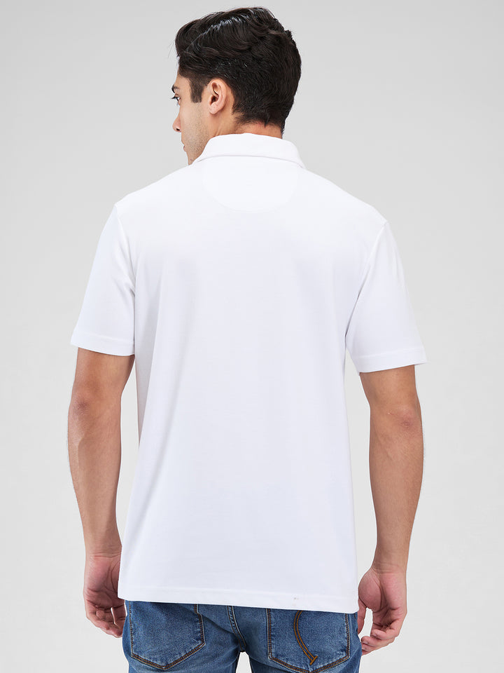 Men's DRI-EASE Printed Short Sleeve Polo Cotton Blend T-Shirts