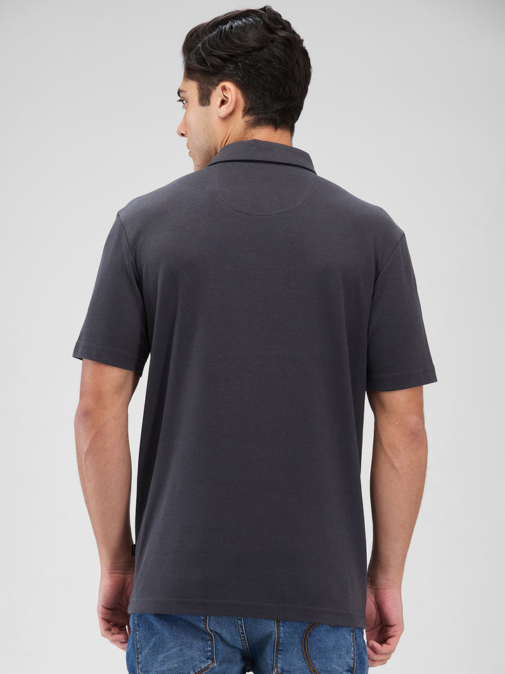 Men's DRI-EASE Printed Short Sleeve Polo Cotton Blend T-Shirts