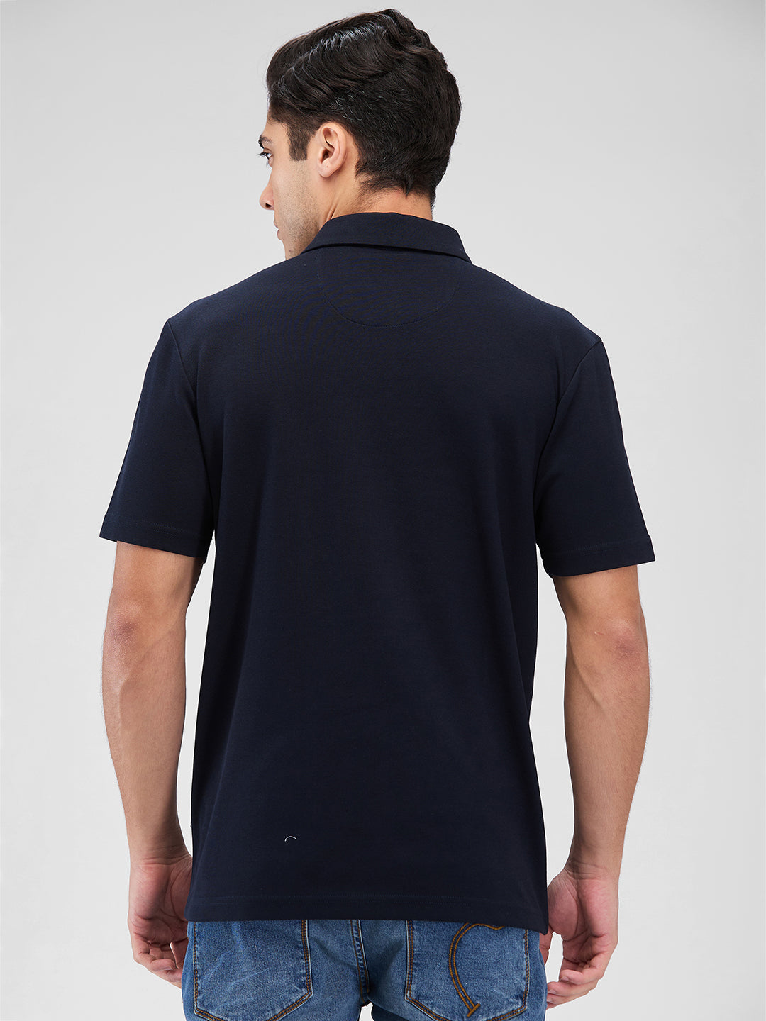Men's DRI-EASE Printed Short Sleeve Polo Cotton Blend T-Shirts