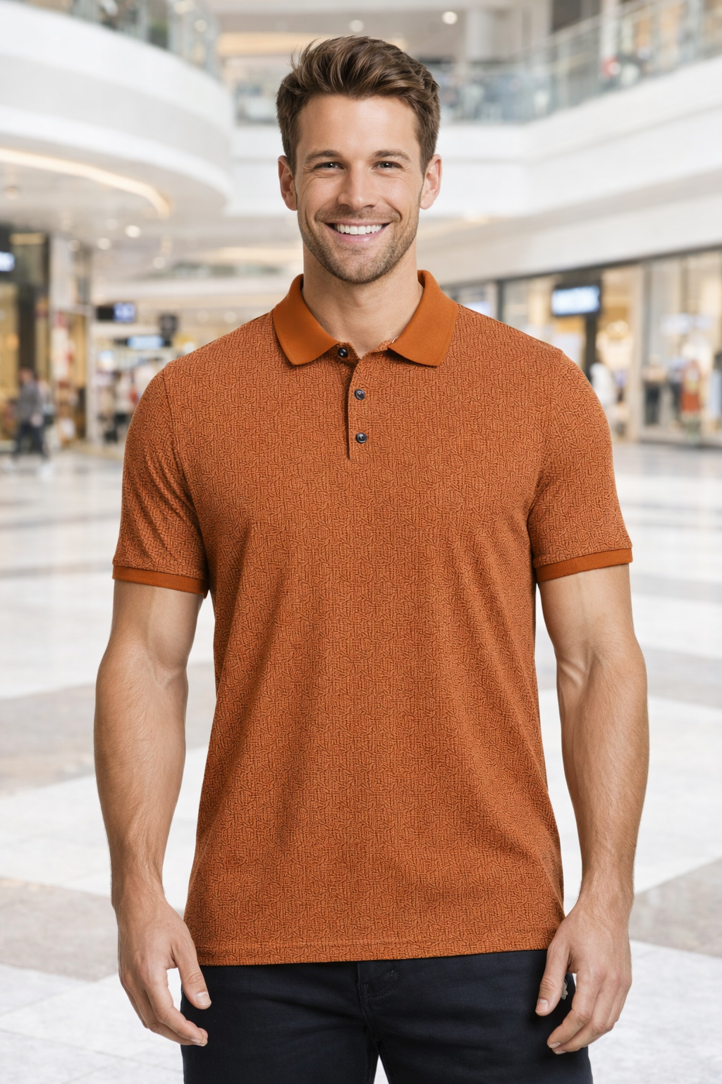 Men’s Graphic Printed Polo