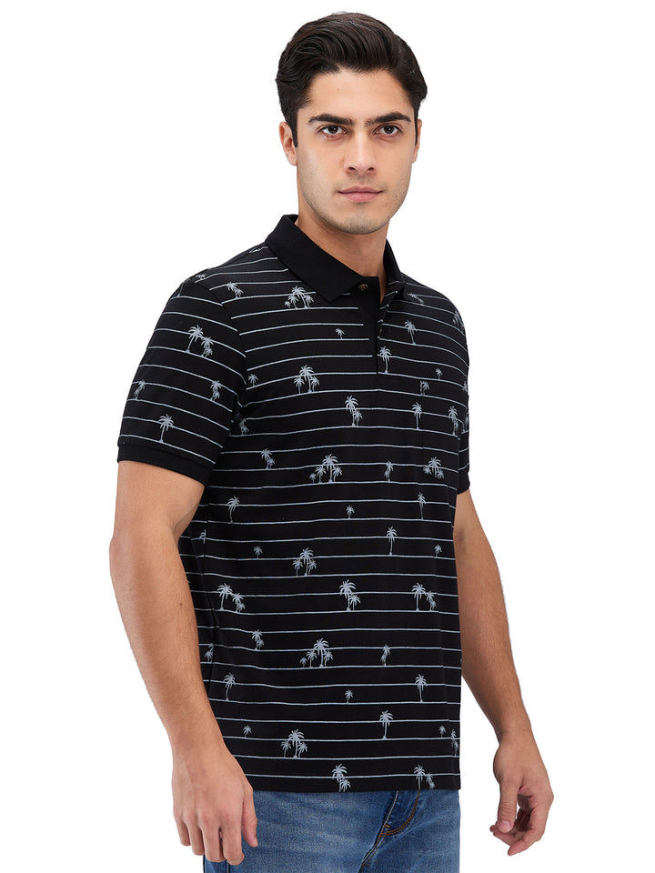 Men’s Printed  Polo T-Shirt