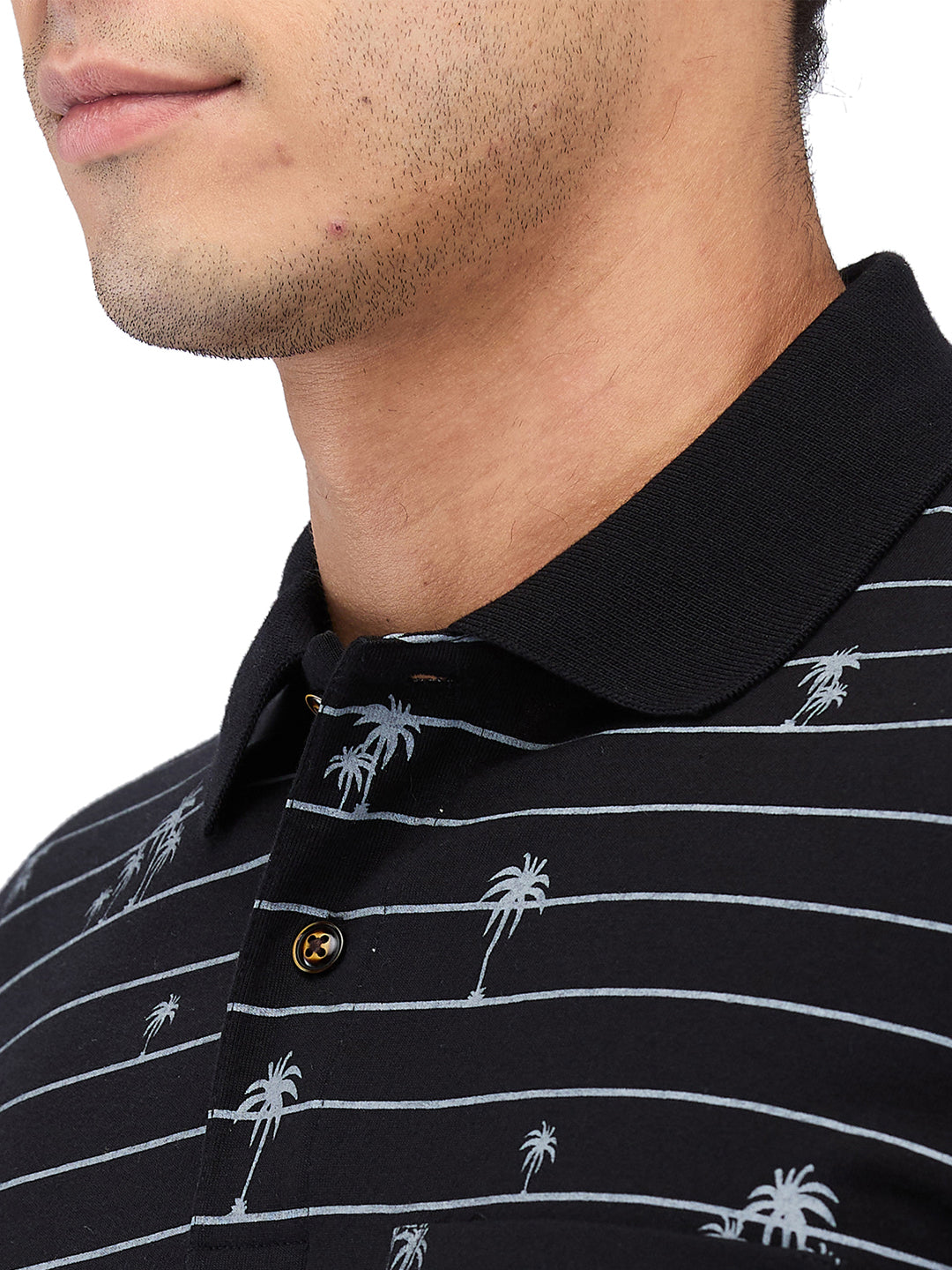 Men’s Printed  Polo T-Shirt
