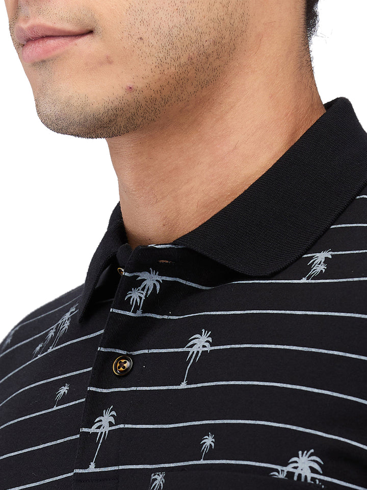 Men’s Printed  Polo T-Shirt