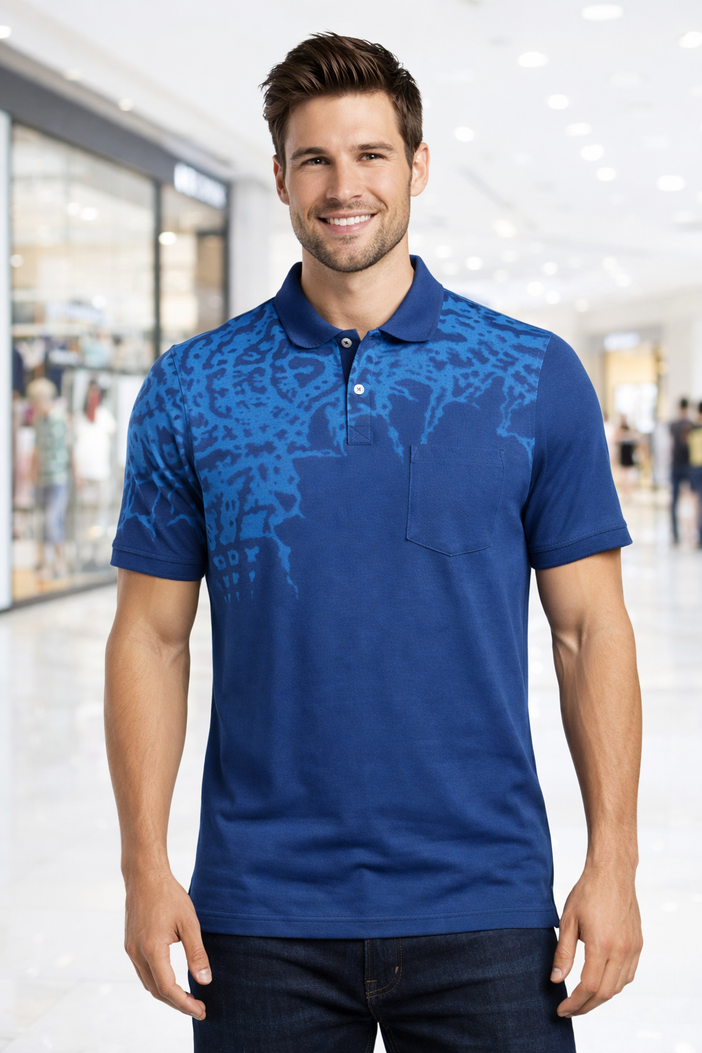 Men’s Camouflage Printed Polo