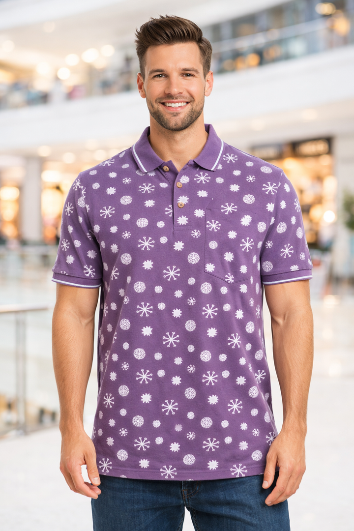 Men’s Graphic Printed Polo