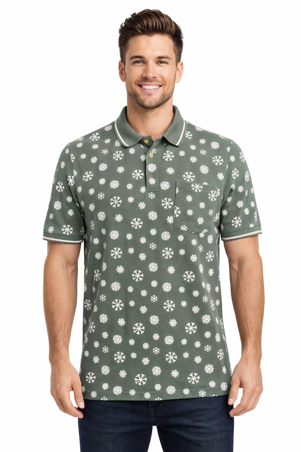 Men’s Graphic Printed Polo