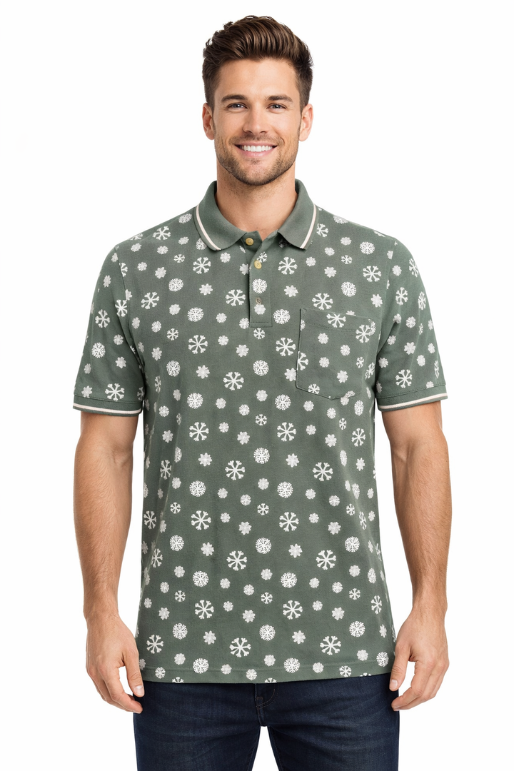 Men’s Graphic Printed Polo