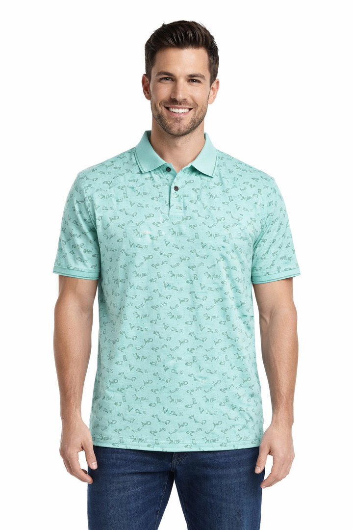 Men’s Graphic Printed Polo