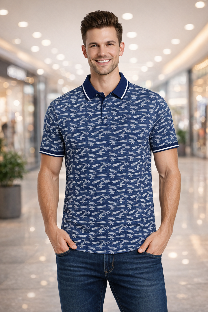 Men’s Graphic Printed Polo