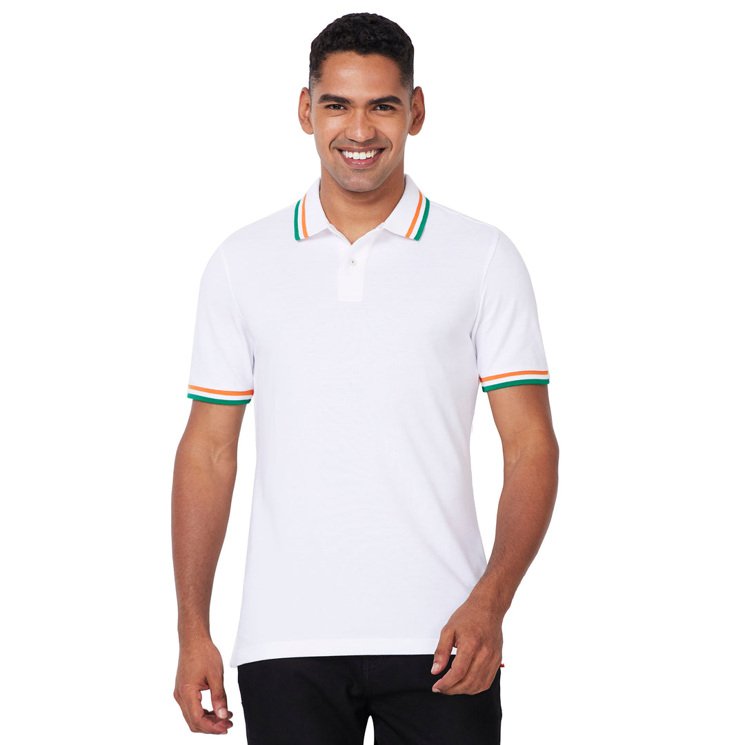 Men's Country Polo with Tricolor