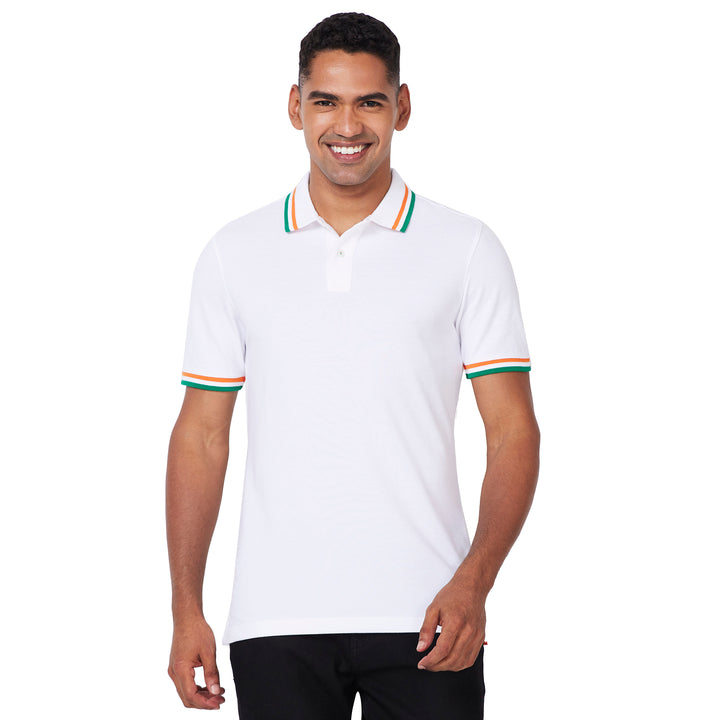 Men's Country Polo with Tricolor