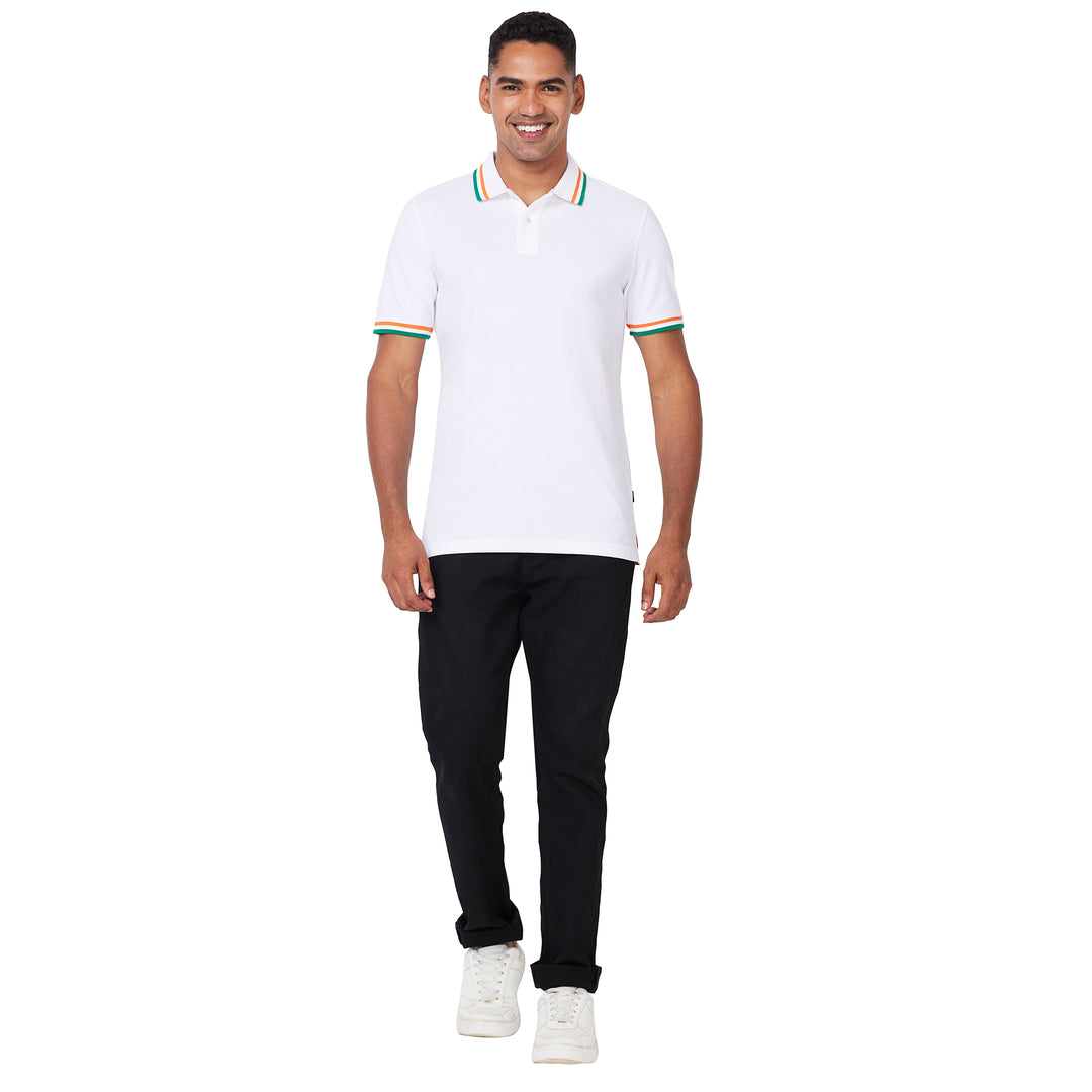 Men's Country Polo with Tricolor