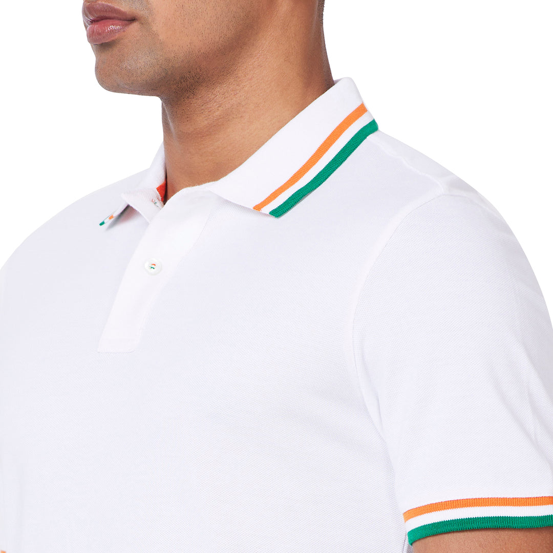 Men's Country Polo with Tricolor