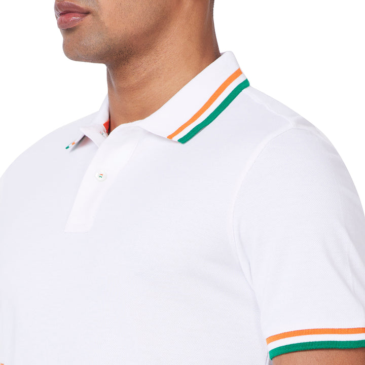 Men's Country Polo with Tricolor