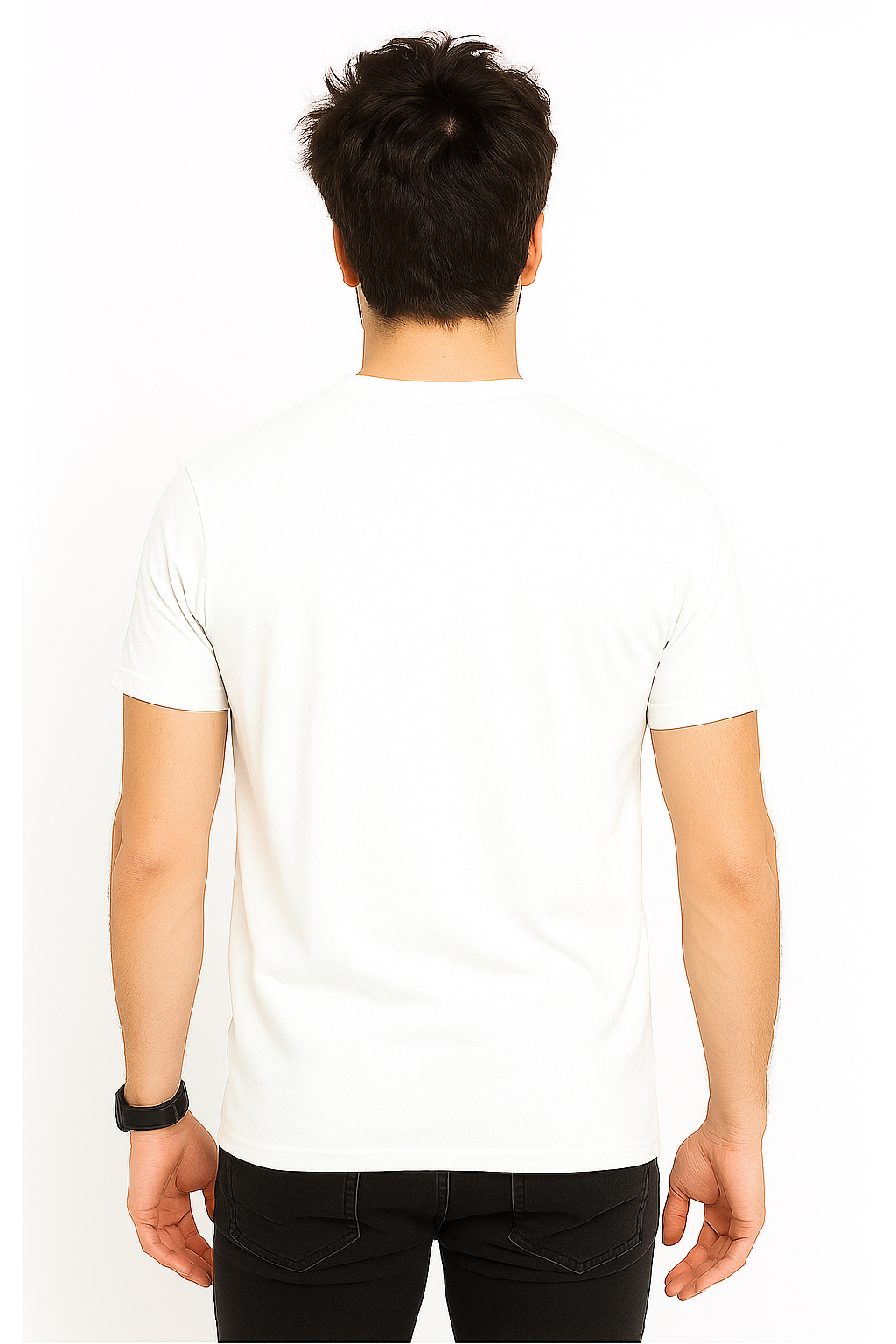 Men’s  Printed Round Neck Tee – “Work Hard Stay Humble”