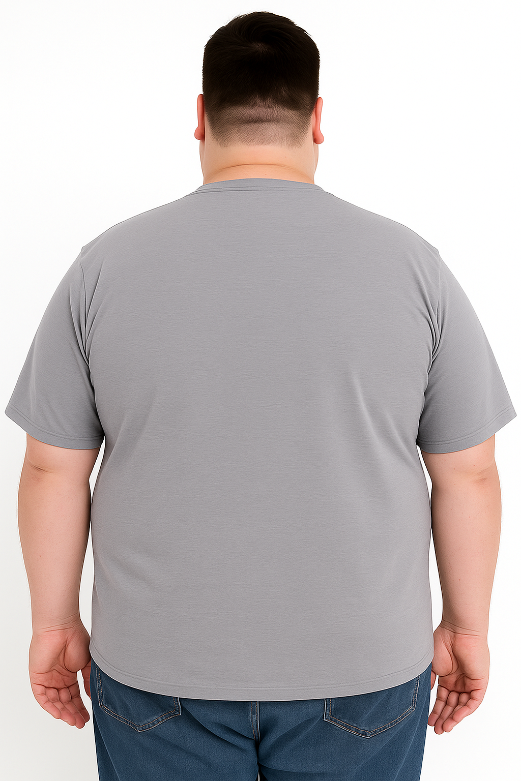 Men’s Printed Round Neck Tee –“Work Hard Stay Humble” Big & Tall