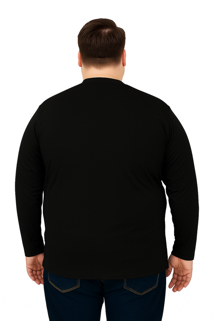 Men’s  Full Sleeve V-Neck T-Shirt – Big & Tall