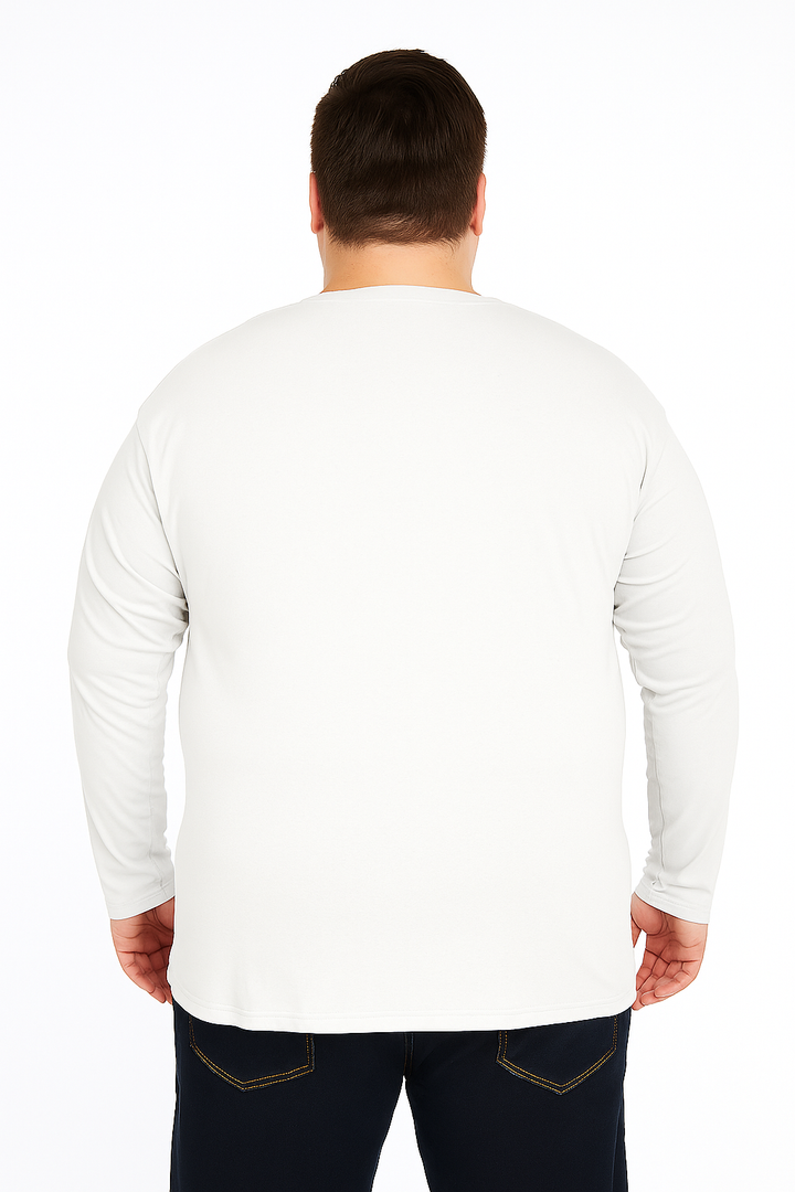 Men’s  Full Sleeve V-Neck T-Shirt – Big & Tall