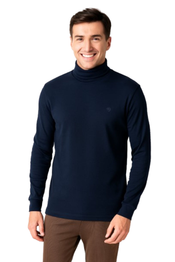 Men's Long Sleeve Turtleneck T-Shirt