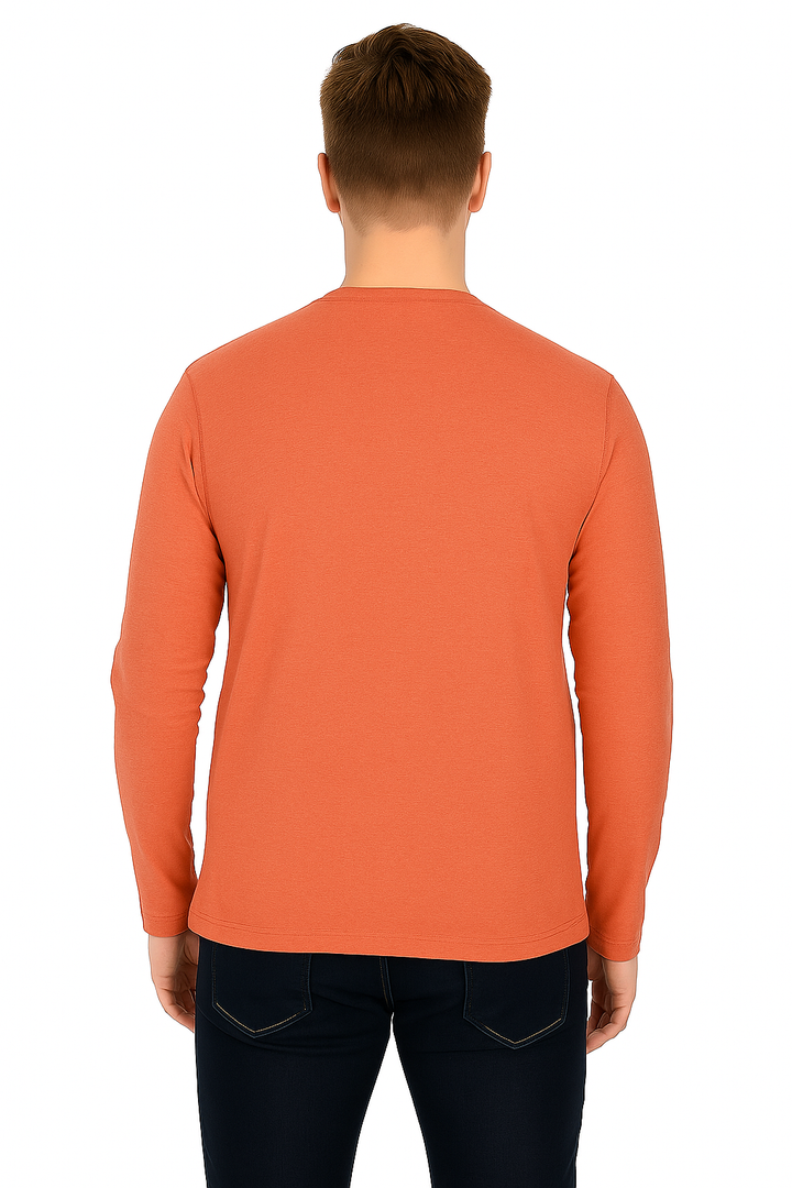 Men’s Full Sleeve Henley T-Shirt – Big & Tall