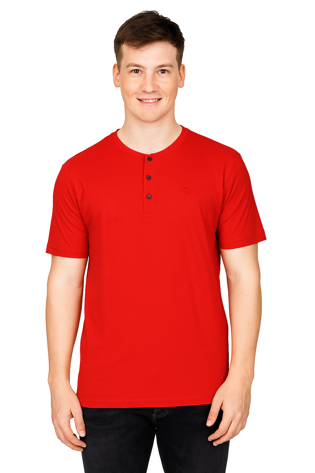 Men’s Henley Neck Half Sleeve T-Shirt – big & Tall