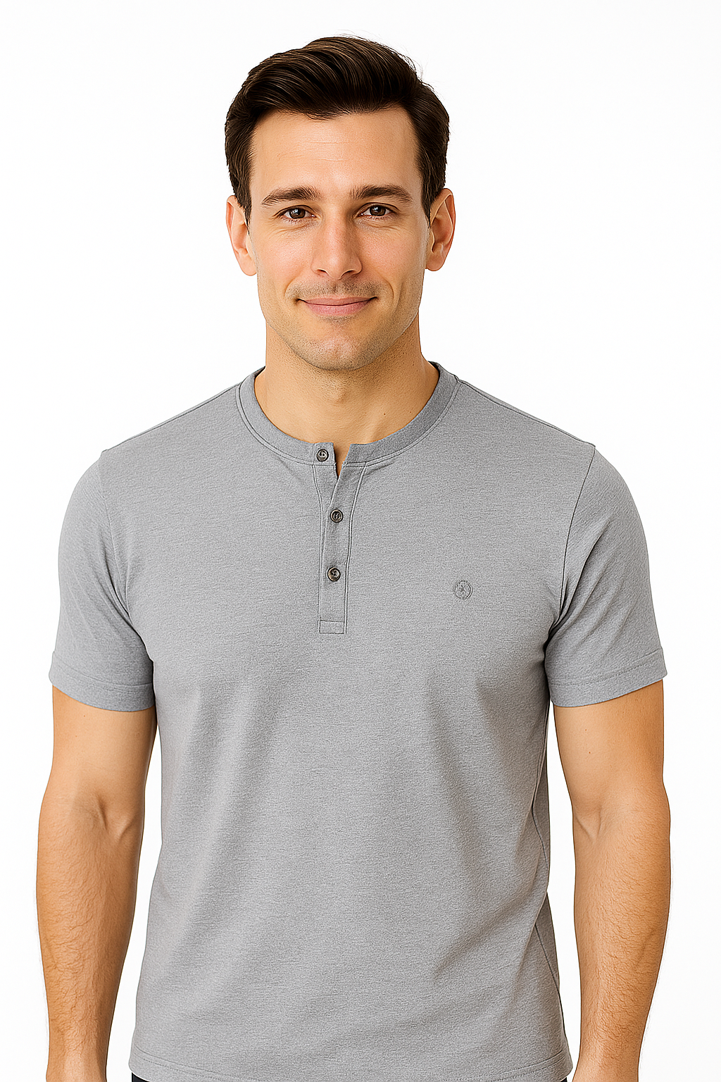 Men’s Henley Neck Half Sleeve T-Shirt – big & Tall