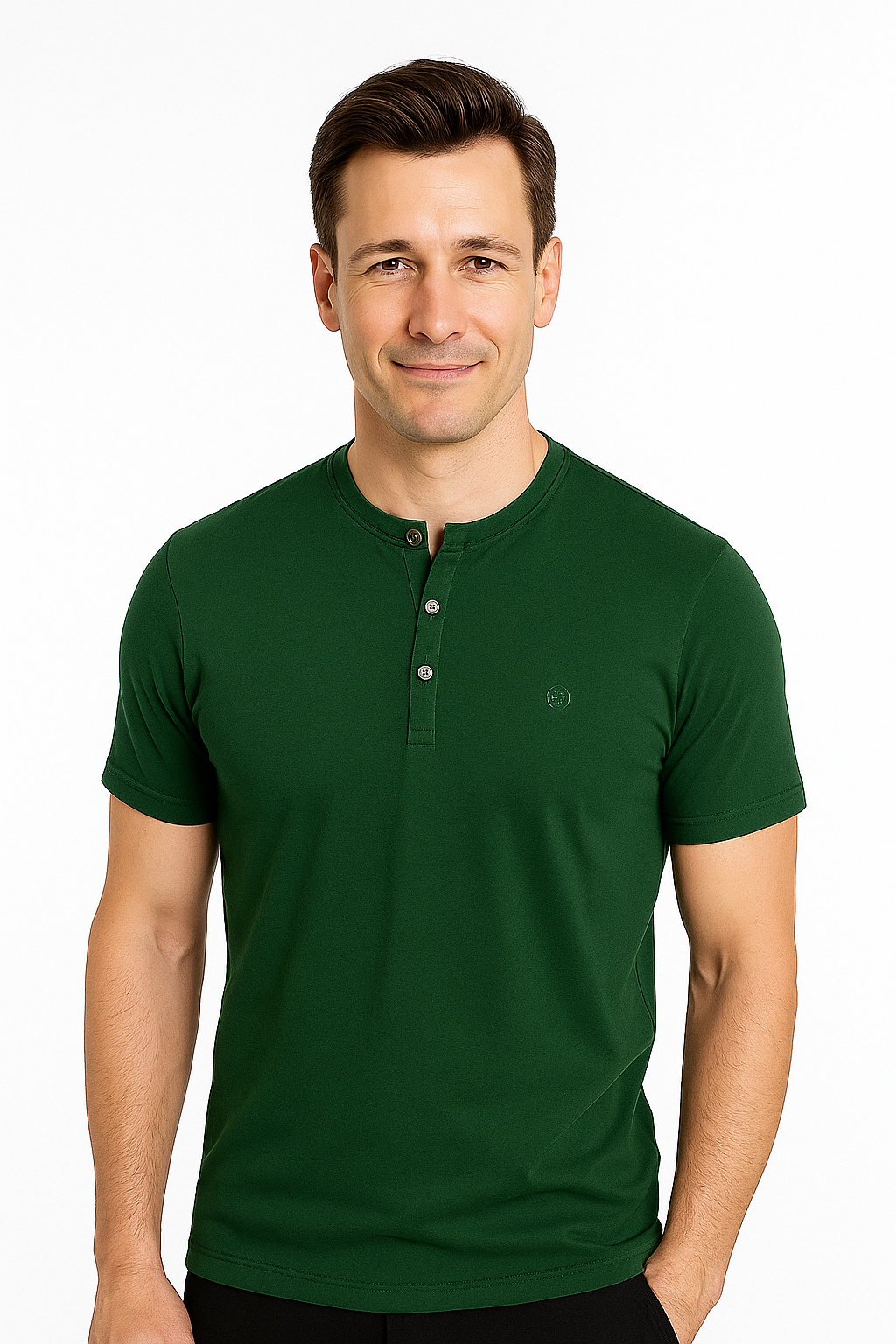 Men’s Henley Neck Half Sleeve T-Shirt – big & Tall