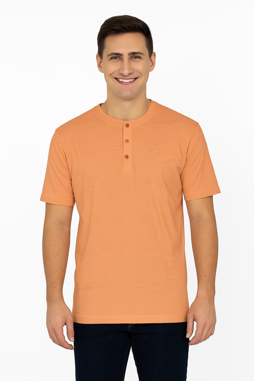 Men’s Henley Neck Half Sleeve T-Shirt – big & Tall