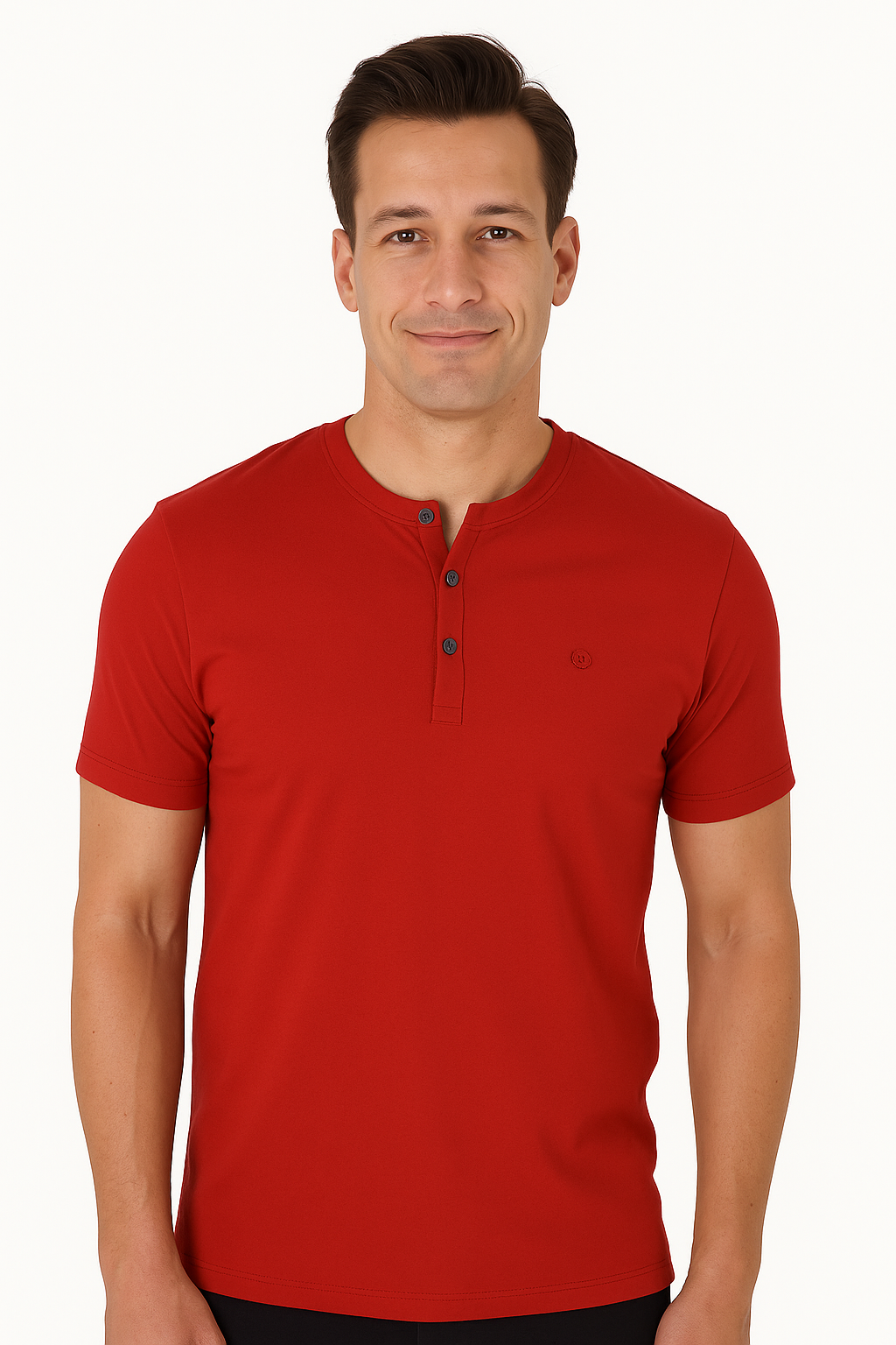 Men’s Henley Neck Half Sleeve T-Shirt – big & Tall