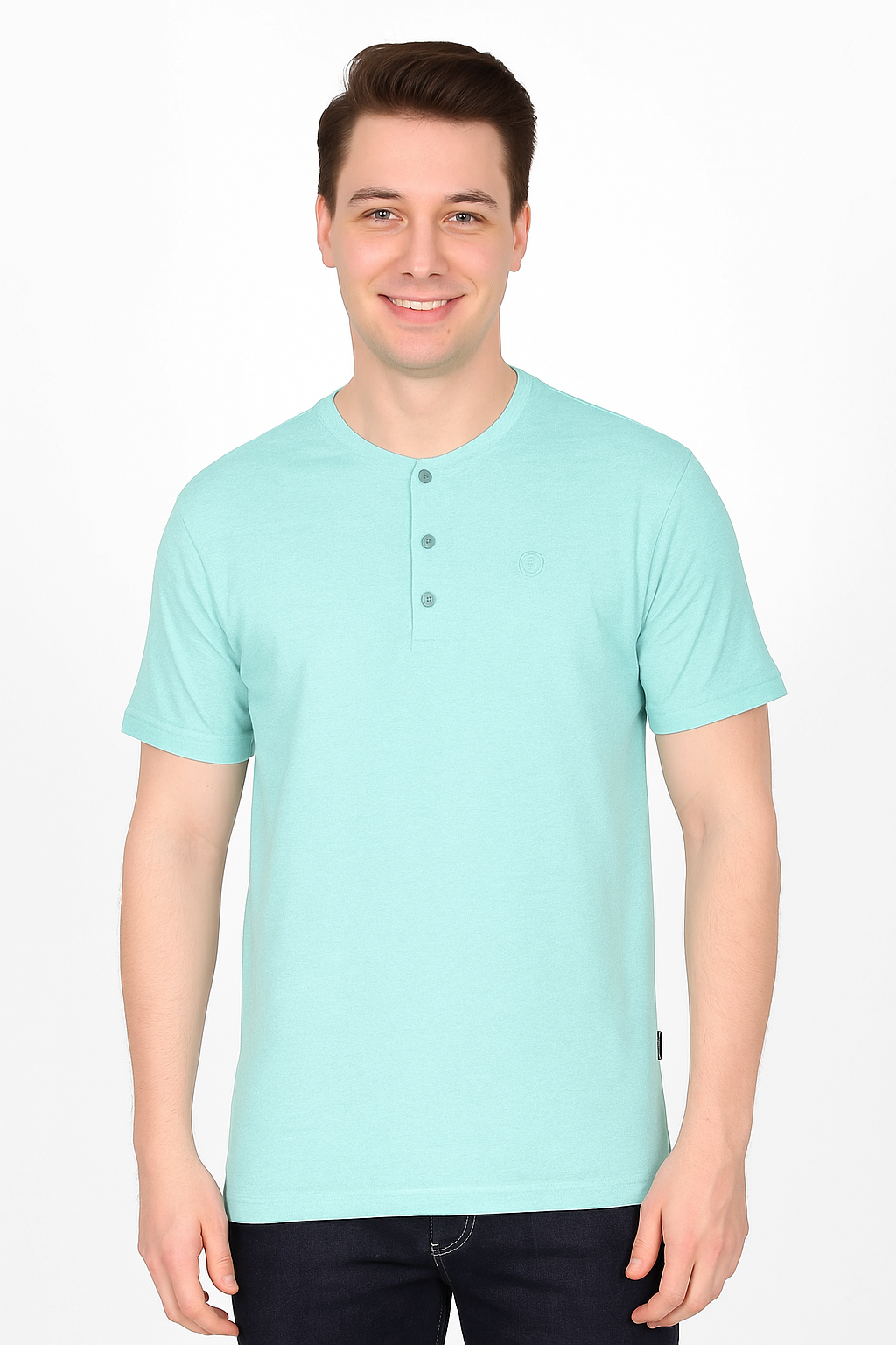Men’s Henley Neck Half Sleeve T-Shirt – big & Tall