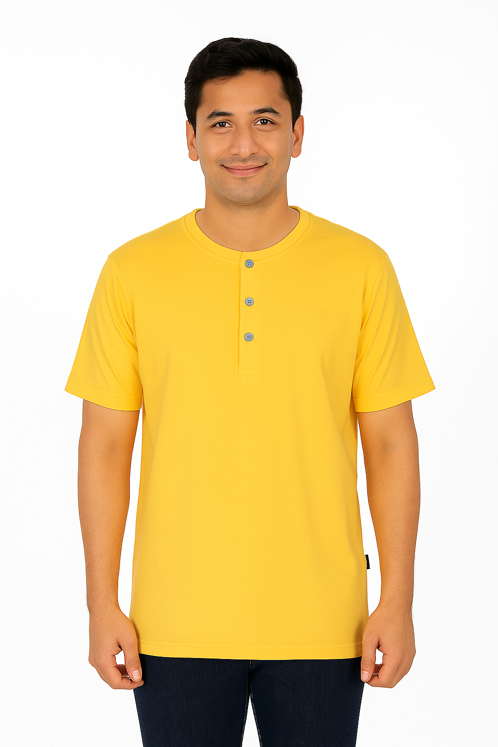 Men’s Henley Neck Half Sleeve T-Shirt – big & Tall