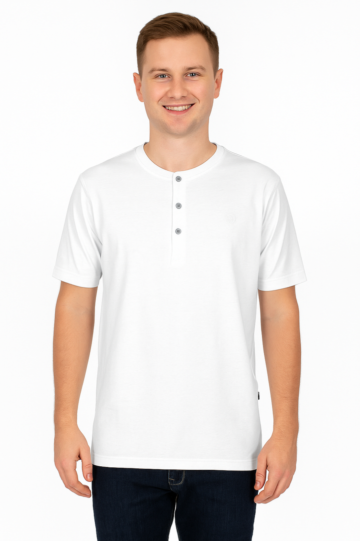 Men’s Henley Neck Half Sleeve T-Shirt – big & Tall