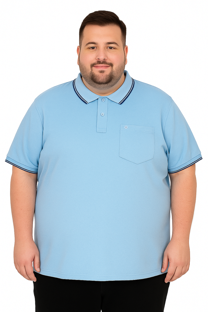 Men’s Melange Polo Shirt- Big & Tall