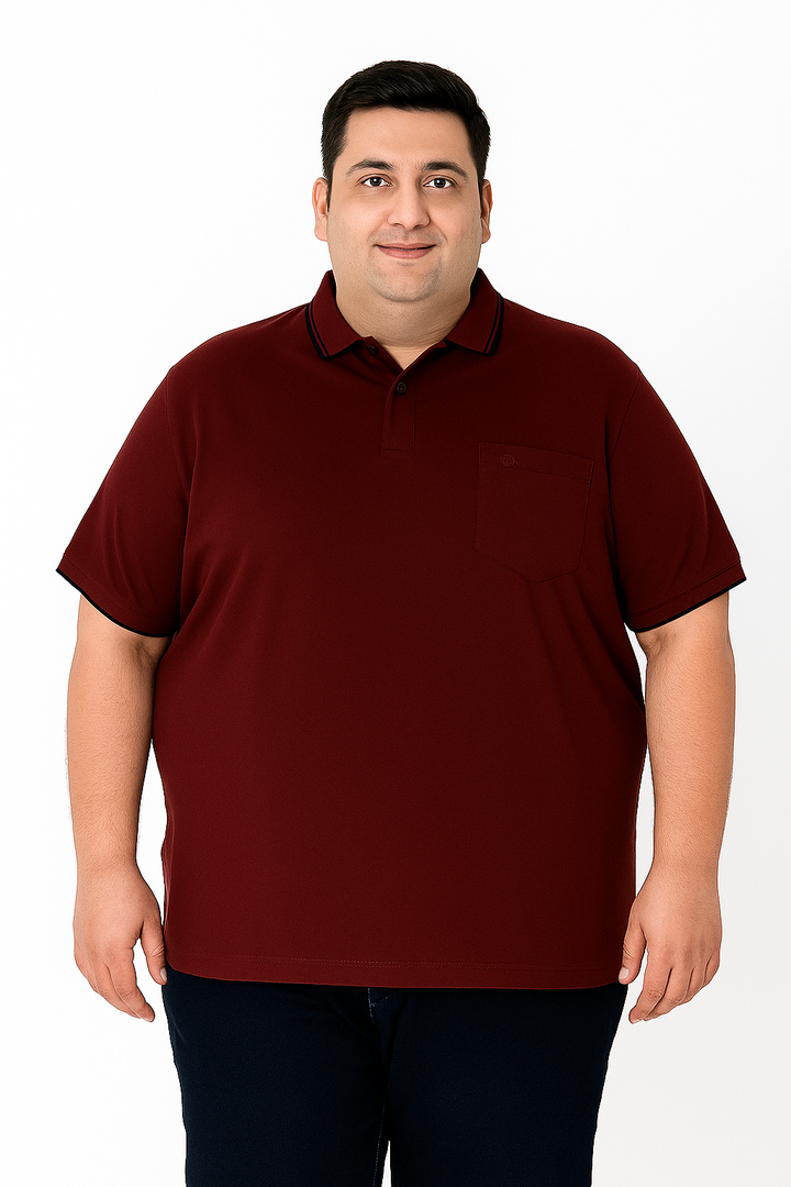 Men’s Melange Polo Shirt- Big & Tall