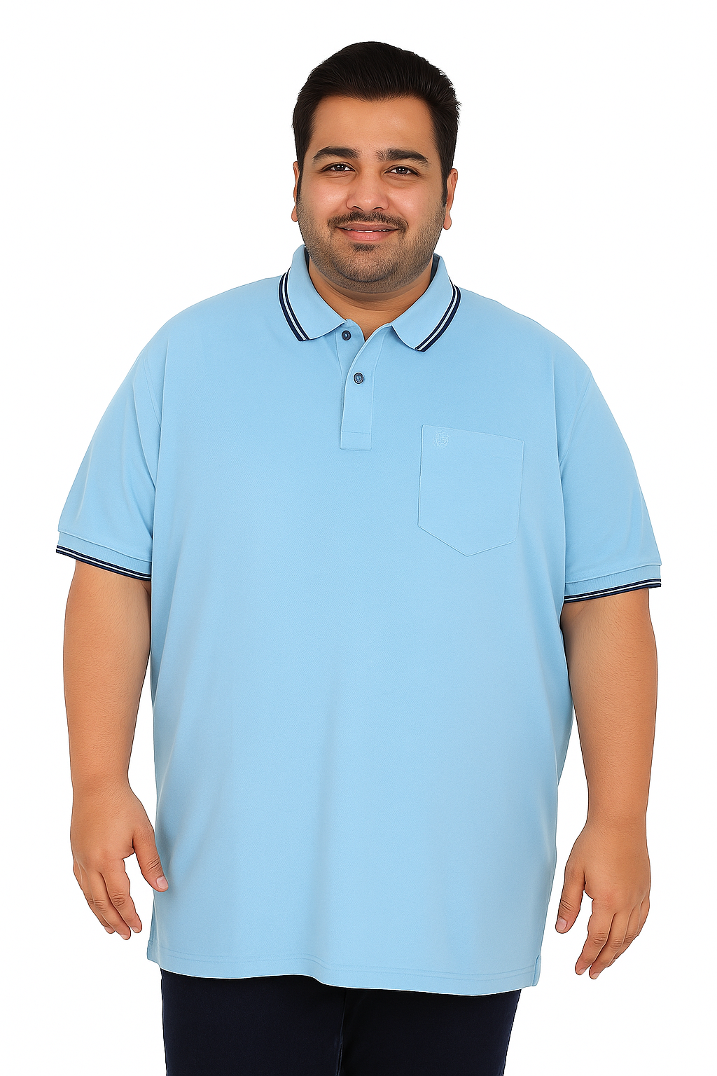 Men’s Melange Polo Shirt- Big & Tall