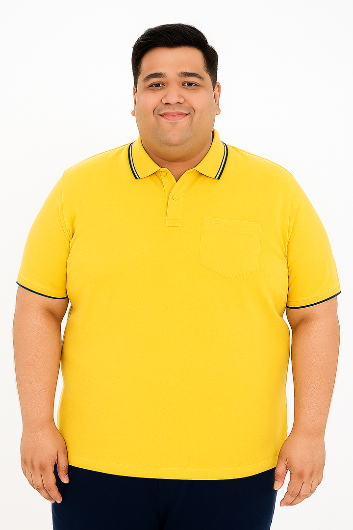 Men’s Melange Polo Shirt- Big & Tall