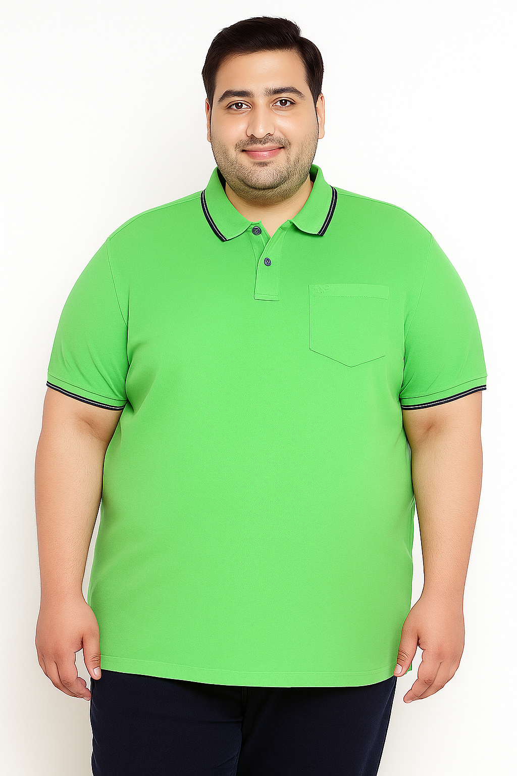 Men’s Melange Polo Shirt- Big & Tall