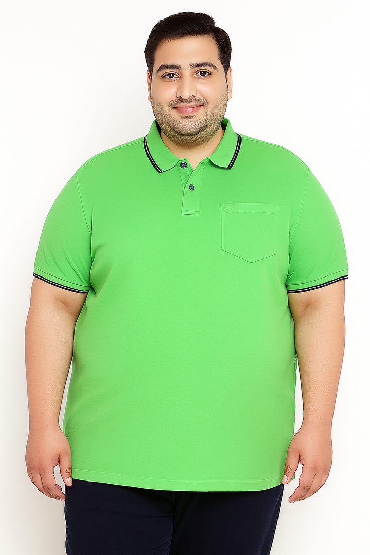 Men’s Melange Polo Shirt- Big & Tall