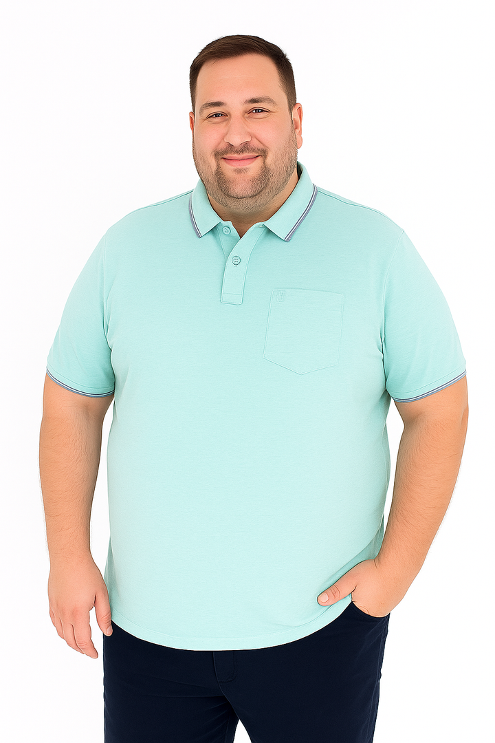 Men’s Melange Polo Shirt- Big & Tall